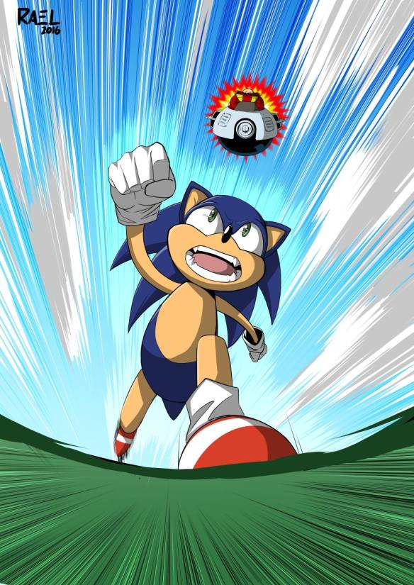 Desenho de Sonic pintado e colorido por Usuário não registrado o dia 05 de  Março do 2019